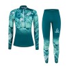 Löffler vrouwen Langlauf ski suit WorldCup 2024 blauw koraal